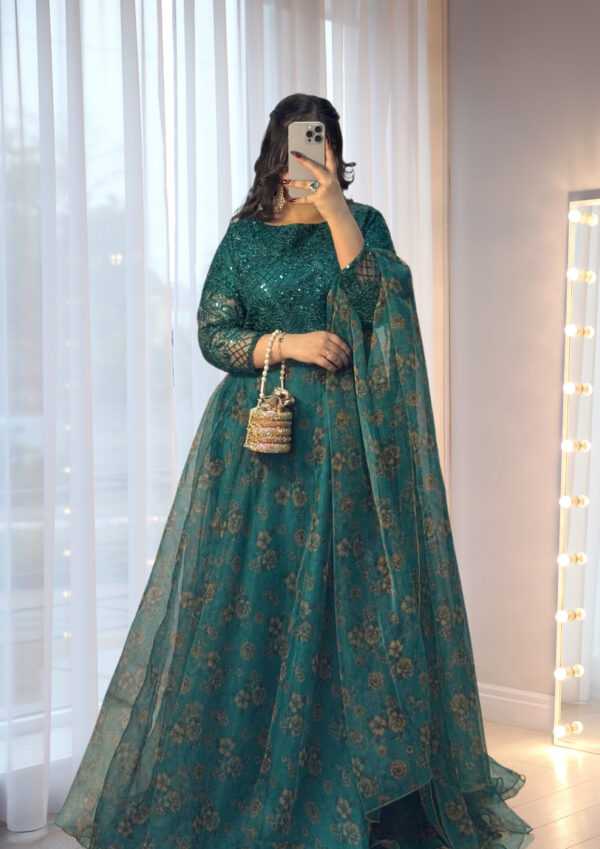 Zircon Zinc Lehnga Choli - Image 7