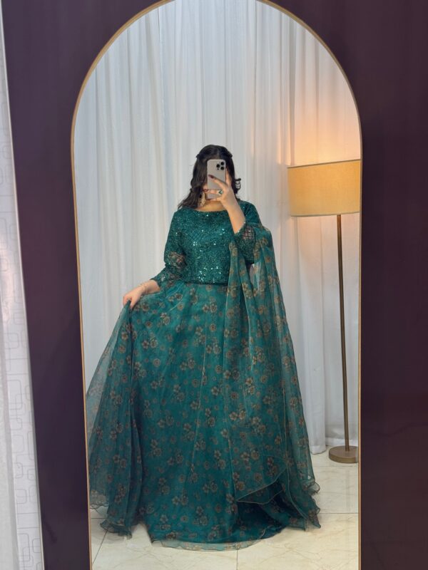 Zircon Zinc Lehnga Choli - Image 2